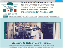 Tablet Screenshot of goldenyearsmedical.com